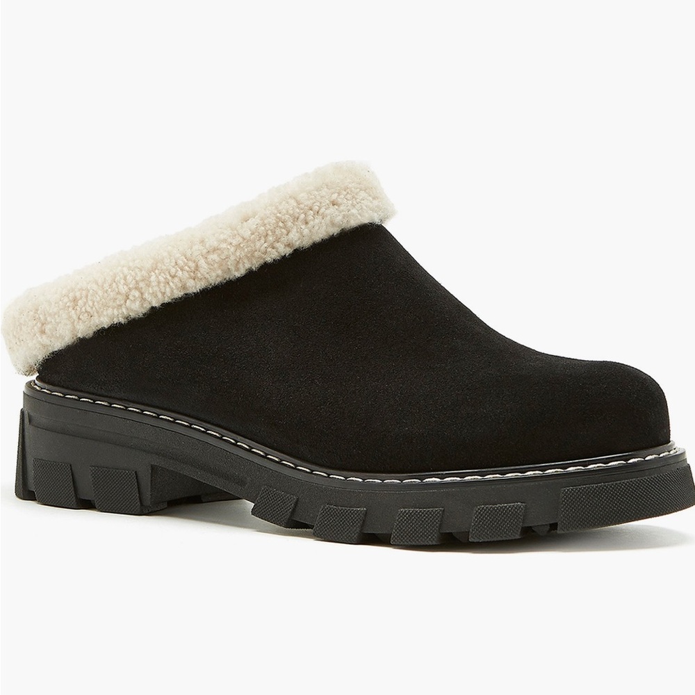 La Canadienne genuine shearling lined clog waterproof